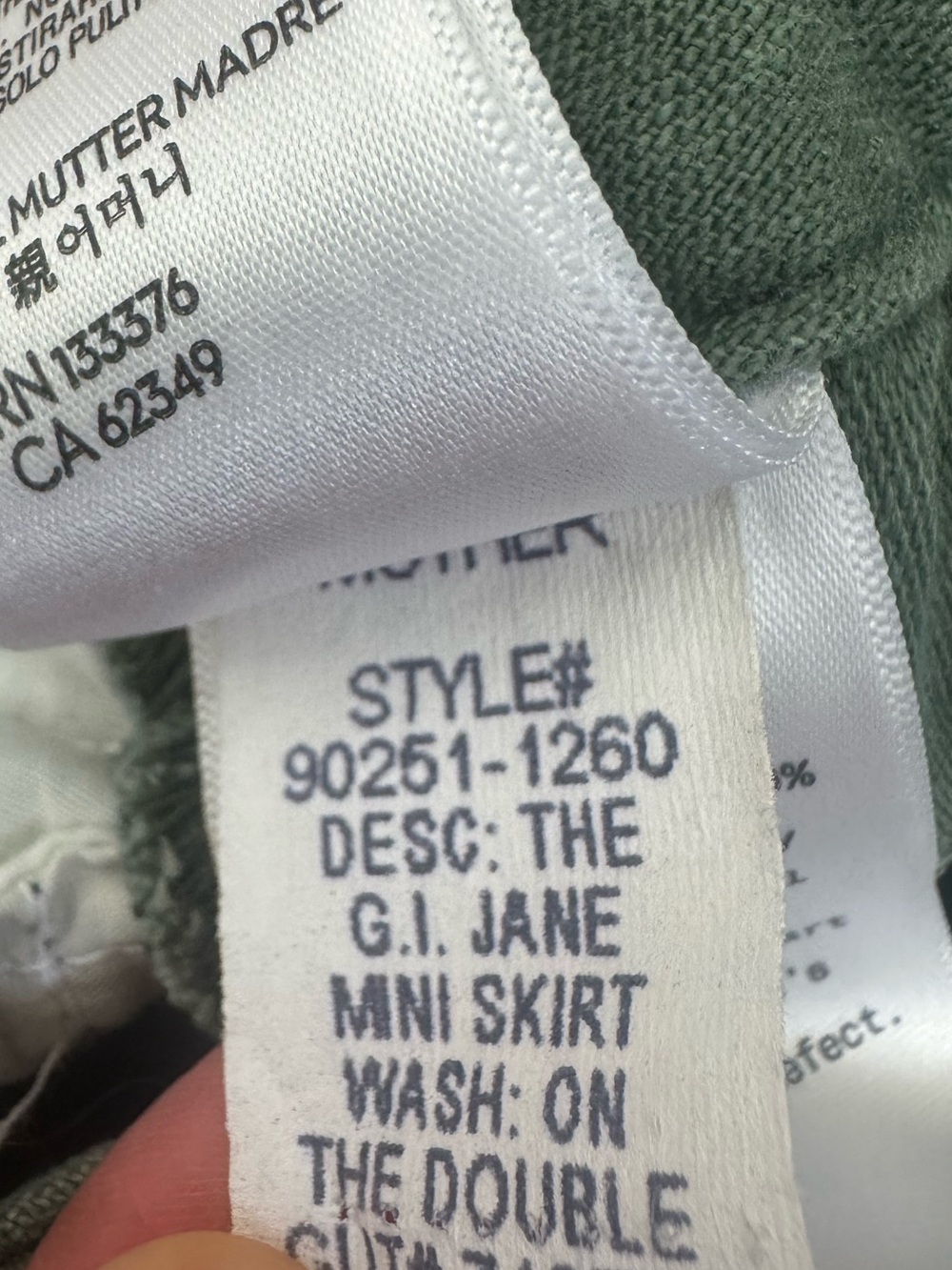 MOTHER The G.I. Jane Mini Skirt 24 - Picture 6 of 6